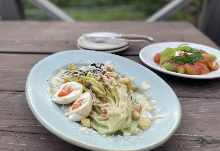 ■窯焼きロメインレタスのシーザーサラダ　